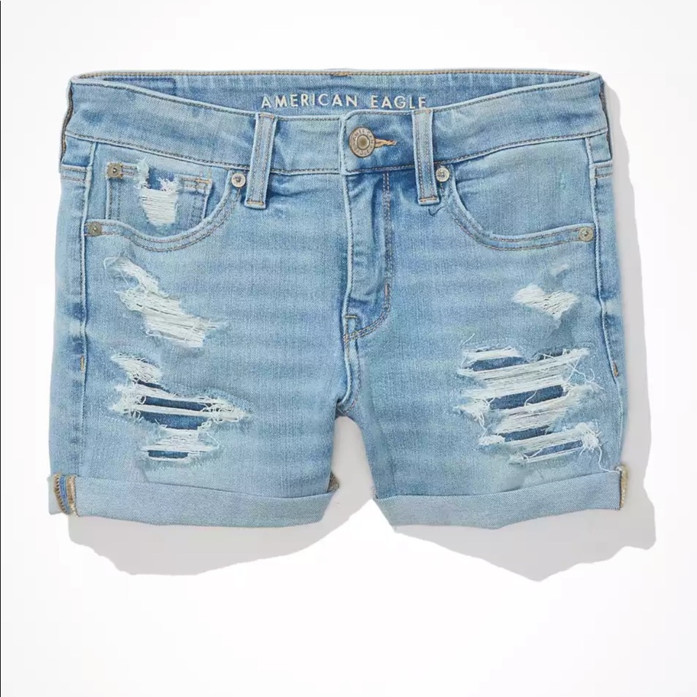 AE Dream denim midi short